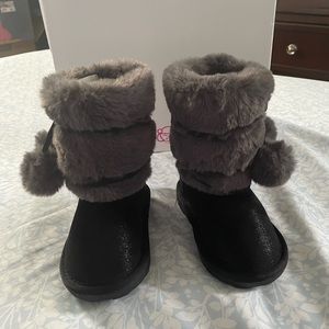 Sugar lil freya black boots for girl 👧